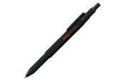Utensilien zum Schreiben und Zeichnen - Rotring rOtring 6 3-in-1-Schreibgerät mit Kugelschreiber und Druckbleistift | Kugelschreiber mit 2 feinen Spitzen (schwarze und rote Tinte) | 1 Druckbleistift mit Spitze (,5-mm-Mine) | Schwarz - 2164108