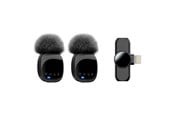 Handys - Anderes Zubehör - Lippa Dual Wireless Wind Protected Microphone With Lightning Connector *DEMO* - LPR82-L