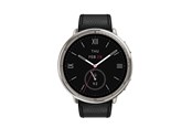 Smartwatches, Pulsuhren, Sportuhren & Schrittzähler - Amazfit Active 2 Round NFC 44mm - Black Leather - W2433EU1N