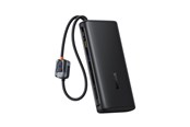 Powerbank (Akku) - Baseus EnerFill FC41 25000mAh 145W Power Bank with Digital Display and Built-in Dual USB-C Cable - Black Powerbank (Akku) - schwarz - 25000 mAh - E0028H03